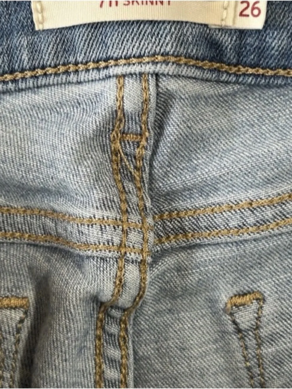 Levi’s 711 Skinny Jeans Women’s 26 Low Rise Classic Denim Preppy City USA